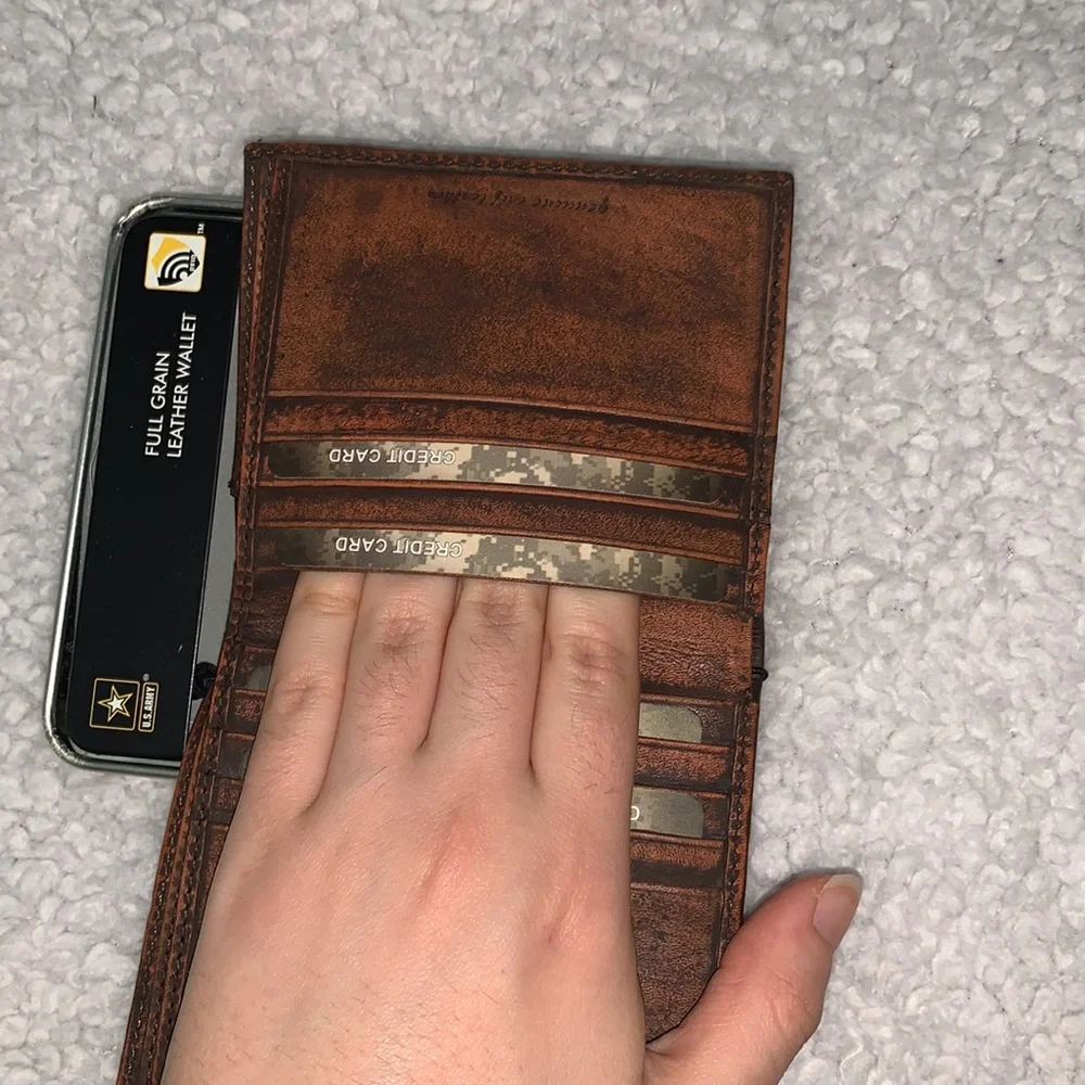 US Army Genuine Calf Leather Wallet